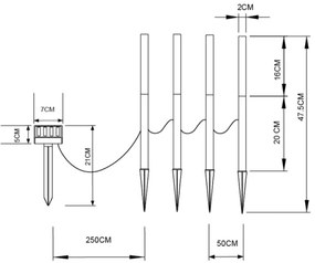 Globo 33247 - Set 4x LED lampă solară 4xLED/0,07W IP44