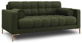 Canapea Bali 2 locuri stofa/picioare gold – L152 x l92 x h75