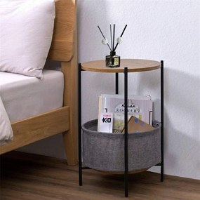 Masuta rotunda cu cos depozitare 60 cm