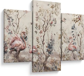 Tablou - Desen de flamingo (90x60 cm)