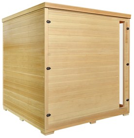 Infračervená sauna/ tepelná kabína Billund s dvojitým vykurovacím systémom a drevom Hemlock