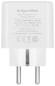 Priza Smart Wi-FI Connect P3, Tuya, contor energie, compatibila Google Home Si Alexa, Kruger&amp;Matz