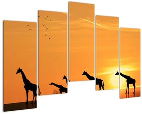 Tablou modern - girafe (125x90cm)