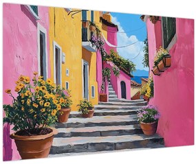 Tablou - Alee roz (90x60 cm)