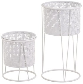 Suporturi pentru flori 2 buc. din metal ø 22 cm (înălțime 40 cm) – Casa Selección