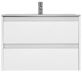 Mobilier de baie Porto 80 inferior cu lavoar alb