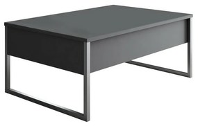 Măsuță de conferință Luxe Anthracite și Argintiu