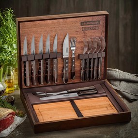 Set cutite jumbo si furculite pentru friptura Tramontina 29899324