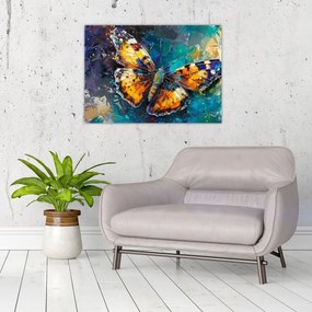 Tablou - Fluture, pictură în ulei (70x50 cm)