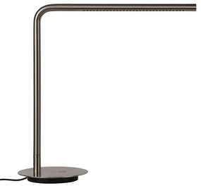 Veioză argintie LED cu intensitate reglabilă din metal (înălțime 46 cm) Omni Table – UMAGE