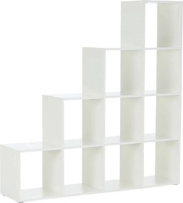 Biblioteca NORAH, alb, PAL melaminat, 139x33x144 cm