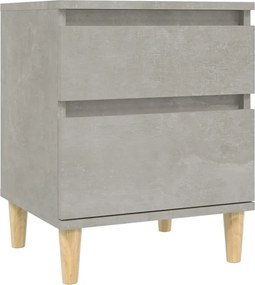 vidaXL Noptiere, gri beton, 40x35x50 cm