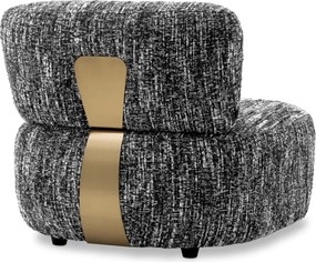 Fotoliu elegant design LUX Leon, Boucle sonata black