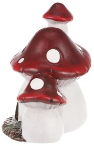 Decorație LED de toamnă Casă luminoasă în formă deciupercă, 14 x 10 x 15 cm, ceramică