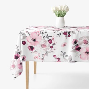 Goldea față de masă 100% bumbac - flori de cireș sakura 100 x 100 cm