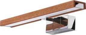 Brilagi-LED Iluminare oglindă pentru baie WOODY MIRROR 3în1 LED/8W/230V IP44 crom/stejar/cireș