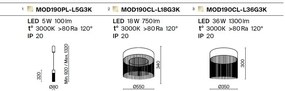 Lustra LED aplicata design elegant modern Imaginary