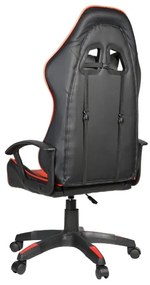 Scaun pentru jocuri video VARR Zolder negru/roșu