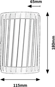 Aplica LED perete exterior IP54 Tamarite