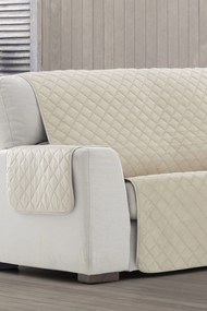 Husă de catifea pentru canapea cu două locuri Velvet gri închis bej 110x50 cm