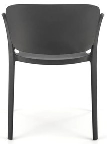 Scaun din plastic negru K491