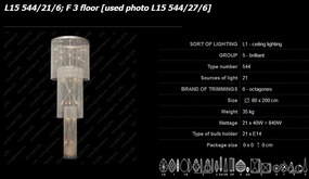Lustra XL Cristal Bohemia, F 3 floor