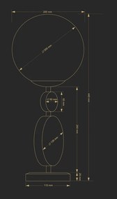 Veioza design clasic realizata manual DIMARO