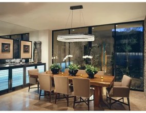 Candelabru din cristal cu LED reglabil, suspendat pe cablu THALIA LED/50W/230V 3000-6000K + telecomandă