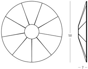 Aplica LED design modern decorativ ACOUSTIC maro, negru ZB-25179