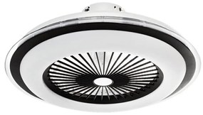 Plafonieră LED dimabilă cu ventilator ZEPHYR LED/48W/230V negru + telecomandă