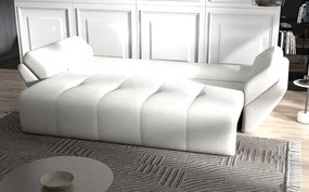 Canapea extensibilă dumonde cu ladă de depozitare si sezut confortabil din spuma high-density, Berlin Euphoria Ivory 250x100 cm