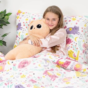 Lenjerie de pat din microflanel 4Home PlayfulPaws, 140 x 200 cm, 70 x 90 cm, 140 x 200 cm, 70 x 90 cm