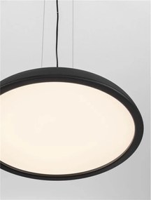 Lustra LED suspendata stil modern FELICIA negru 60cm