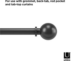 Galerie de perdea extensibilă 183-366 cm din oțel Bolas – Umbra