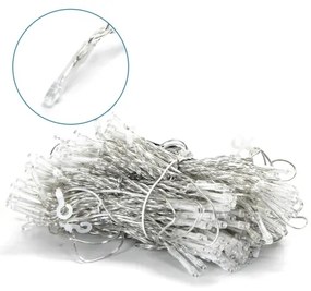 Aigostar - Ghirlandă LED de exterior pentru Crăciun, 200xLED/8 funcții, 5x2m, IP44, alb rece