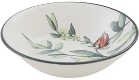 Set de 6 farfurii adânci din gresie ceramică Herbal 18 cm