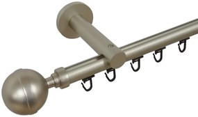 Galerie simpla prindere perete teava profil 19 mm kula lux crom mat (Alege marime: 240 cm)