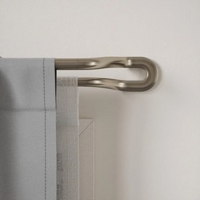 Galerie de perdea 107 - 305 cm extensibilă/dublă din oțel inoxidabil Midnight – Umbra
