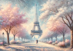 Fototapet - Primăvară la Paris (147x102 cm)