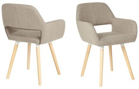 Set 2 buc. scaune pentru sufragerie Chico (maro deschis). 1009916
