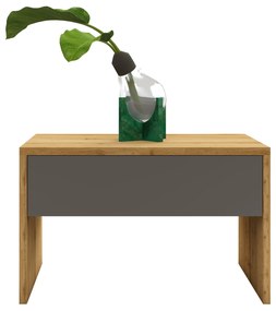 Noptiera haaus Pedro, 1 Sertar, Stejar Wotan/Antracit, 53 x 35 x 33 cm