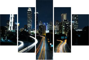 Tabloul metropolei nocturne (150x105 cm)