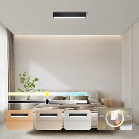 Immax NEO 07254L - LED LUNGO 20W/230V Wi-Fi Tuya negru + DO, stins reglabil