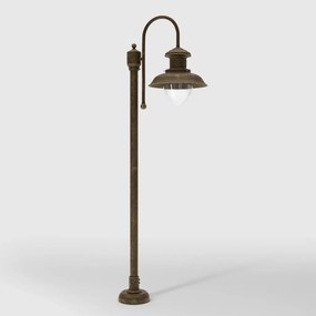 Stalp exterior IP44 realizat manual din alama Amalfi