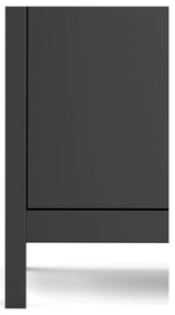 Comodă neagră joasă 82x80 cm Madrid – Tvilum