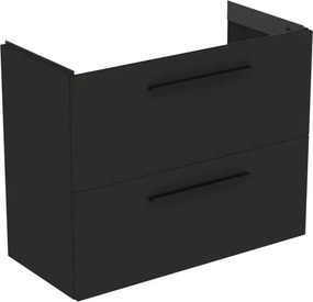 Dulap baza suspendat Ideal Standard i.life S 2 sertare gri carbon 80 cm