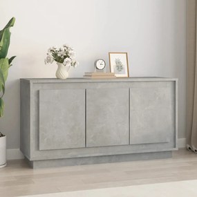 vidaXL Dulap, gri beton, 102x35x55 cm, lemn prelucrat