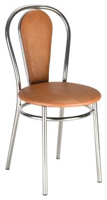 Scaun bucatarie Florino Chrome, Aramiu piele ecologica