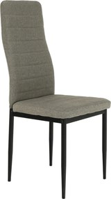 Scaun COLETA NOVA, maro/negru, textil/metal, 41x49x96 cm