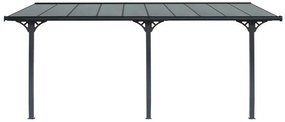 Bruce J pergola - šedý polykarbonát